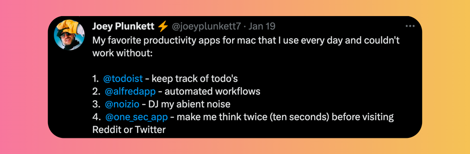 When I'm productive it's because of these six favorite productivity apps.